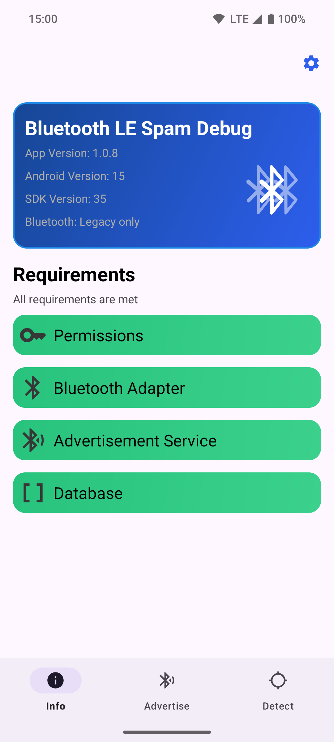 Bluetooth-LE-Spam screenshot 1