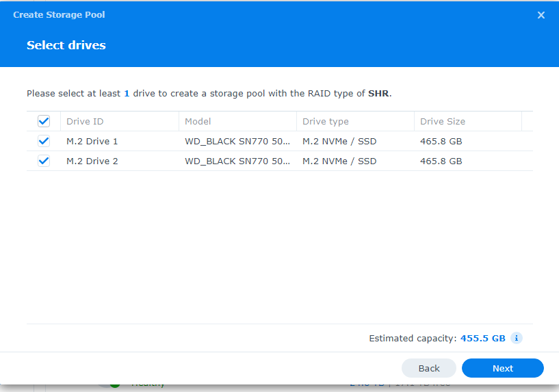 Synology_enable_M2_volume screenshot 6
