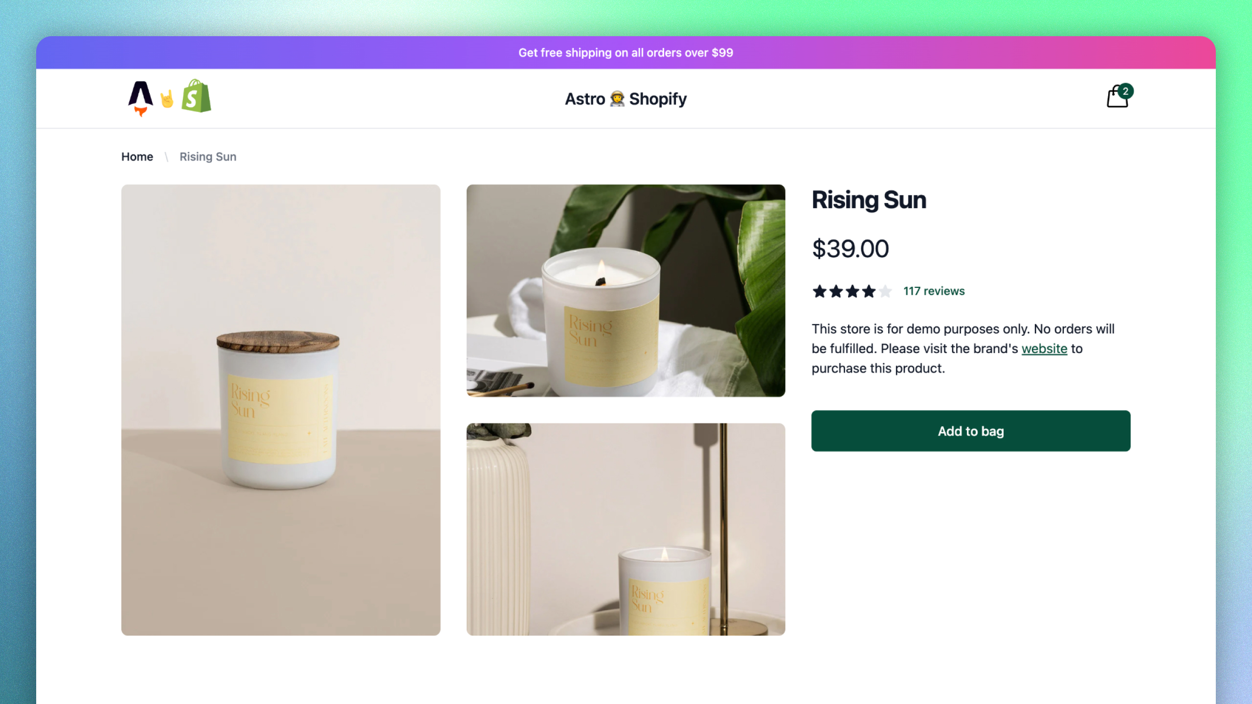 astro-shopify screenshot 1