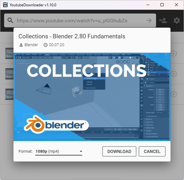 YoutubeDownloader screenshot 2