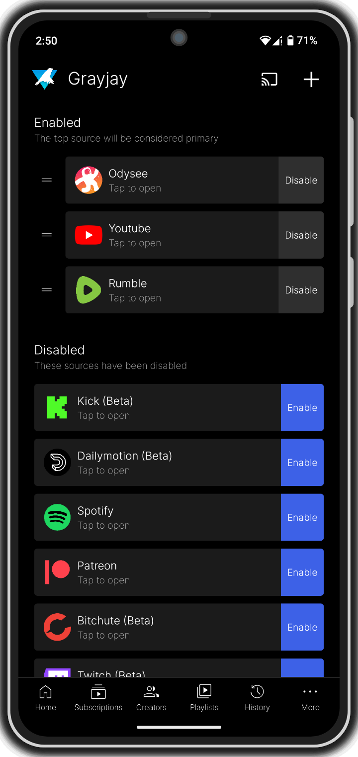 grayjay-android screenshot 3