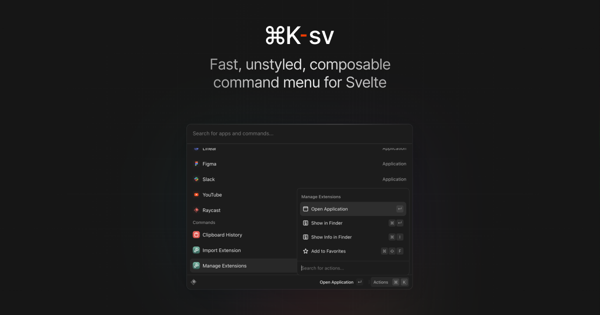 cmdk-sv screenshot 1