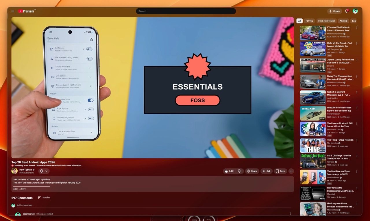 essentials screenshot 1