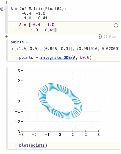 Pluto.jl screenshot 2