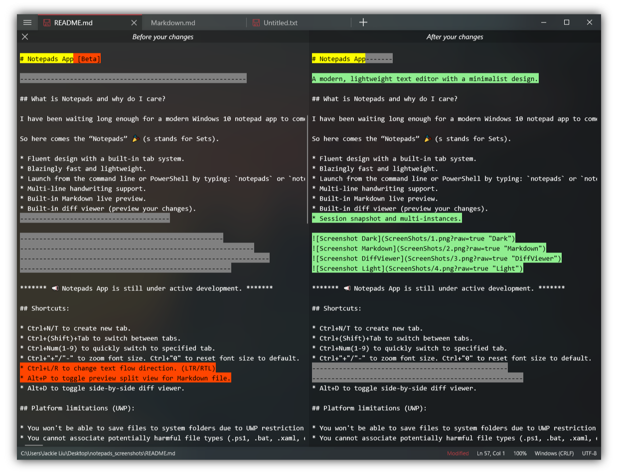 Notepads screenshot 4