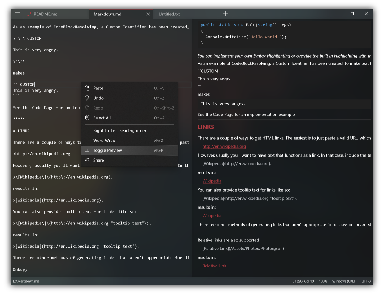 Notepads screenshot 3
