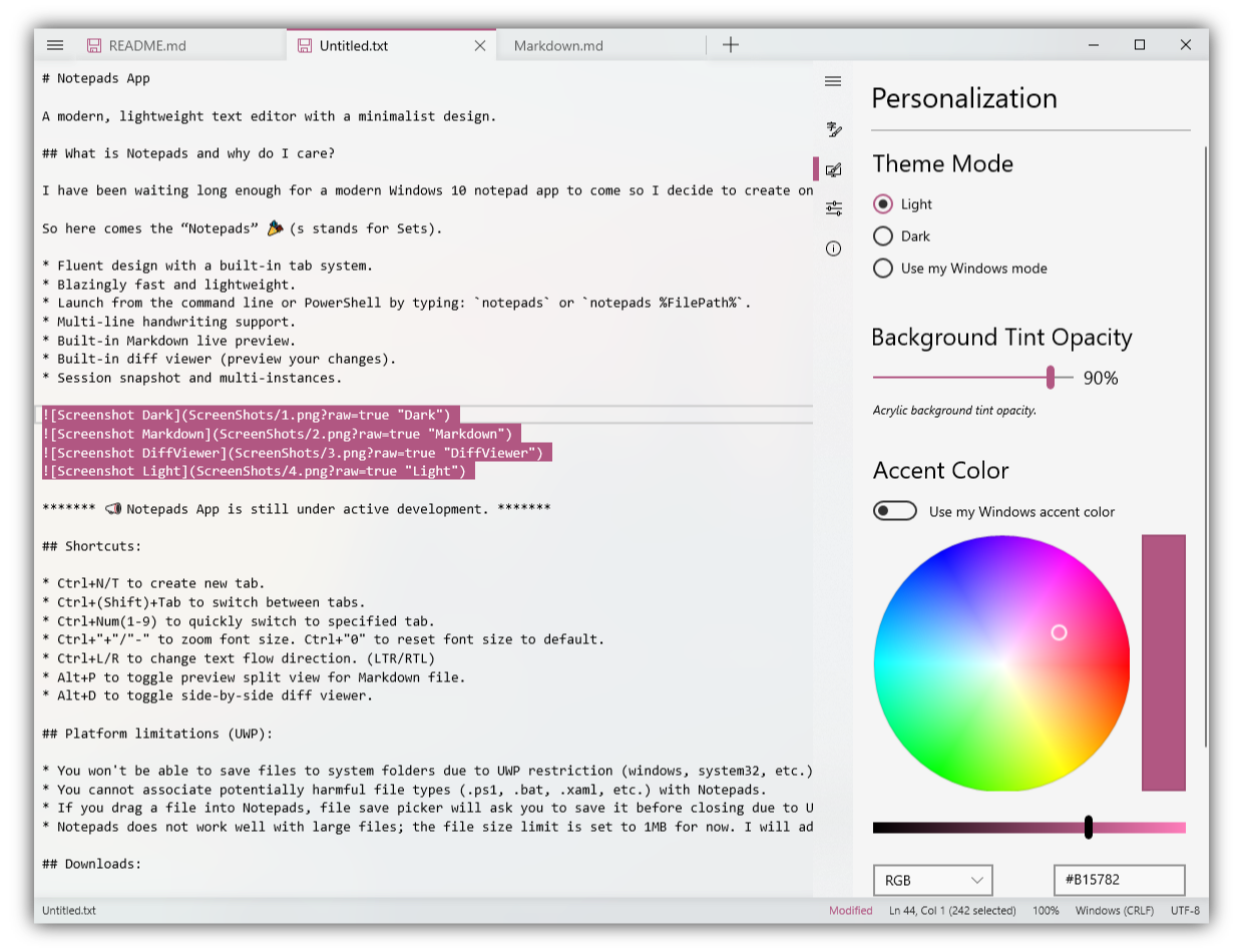 Notepads screenshot 5