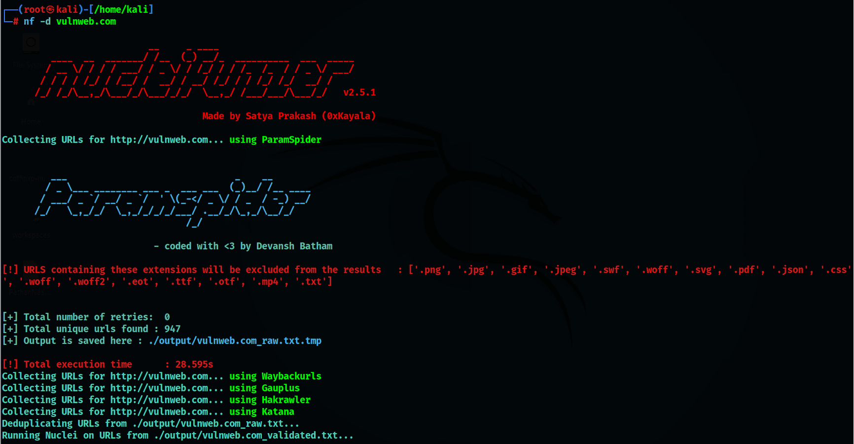 NucleiFuzzer screenshot 2