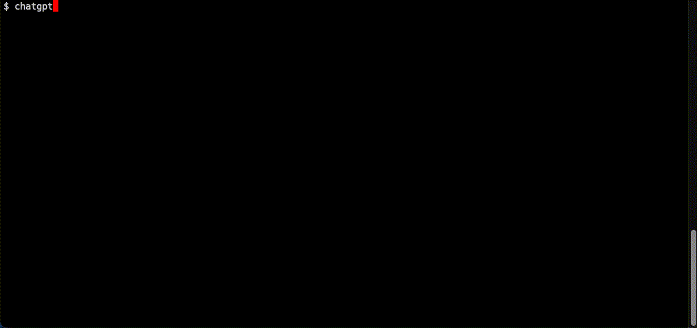 chatGPT-shell-cli screenshot 3