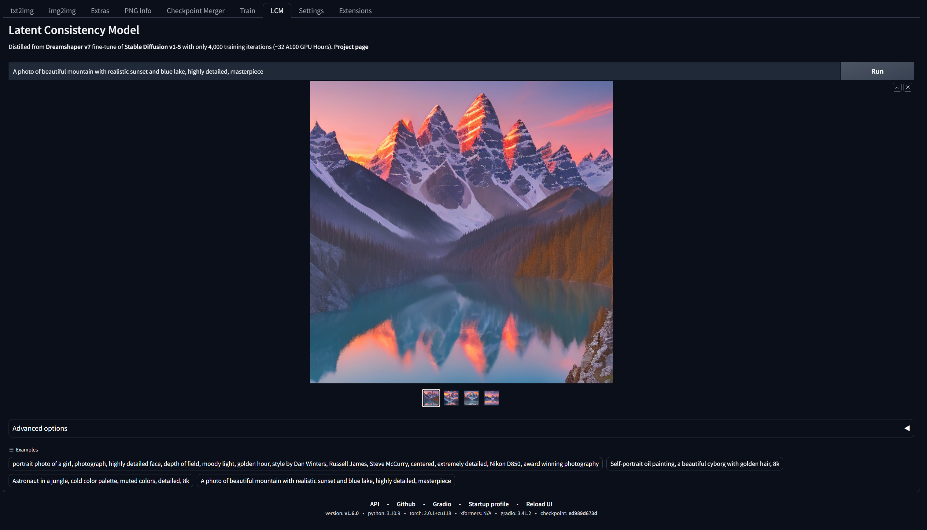 sd-webui-lcm screenshot 1