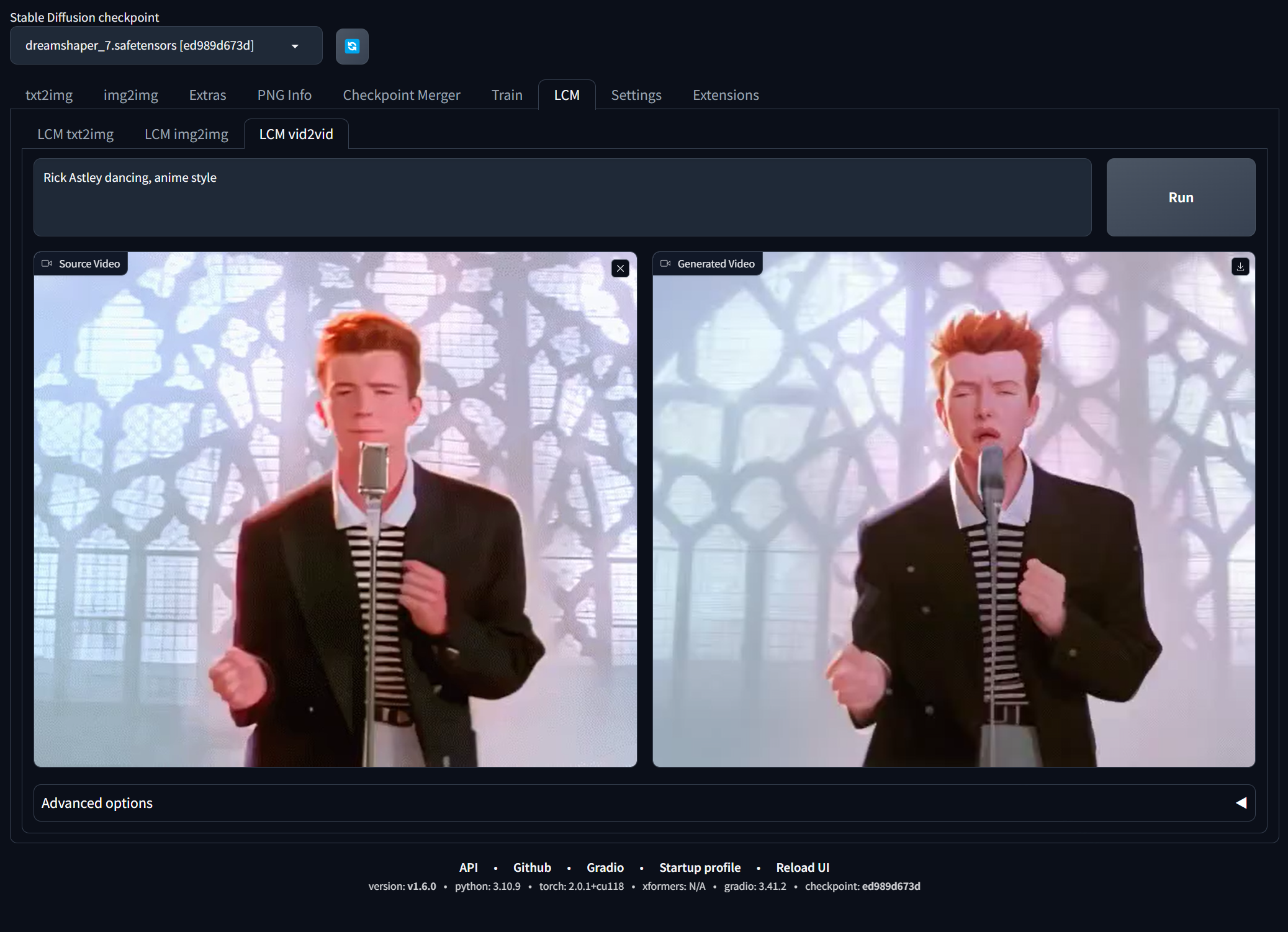 sd-webui-lcm screenshot 2