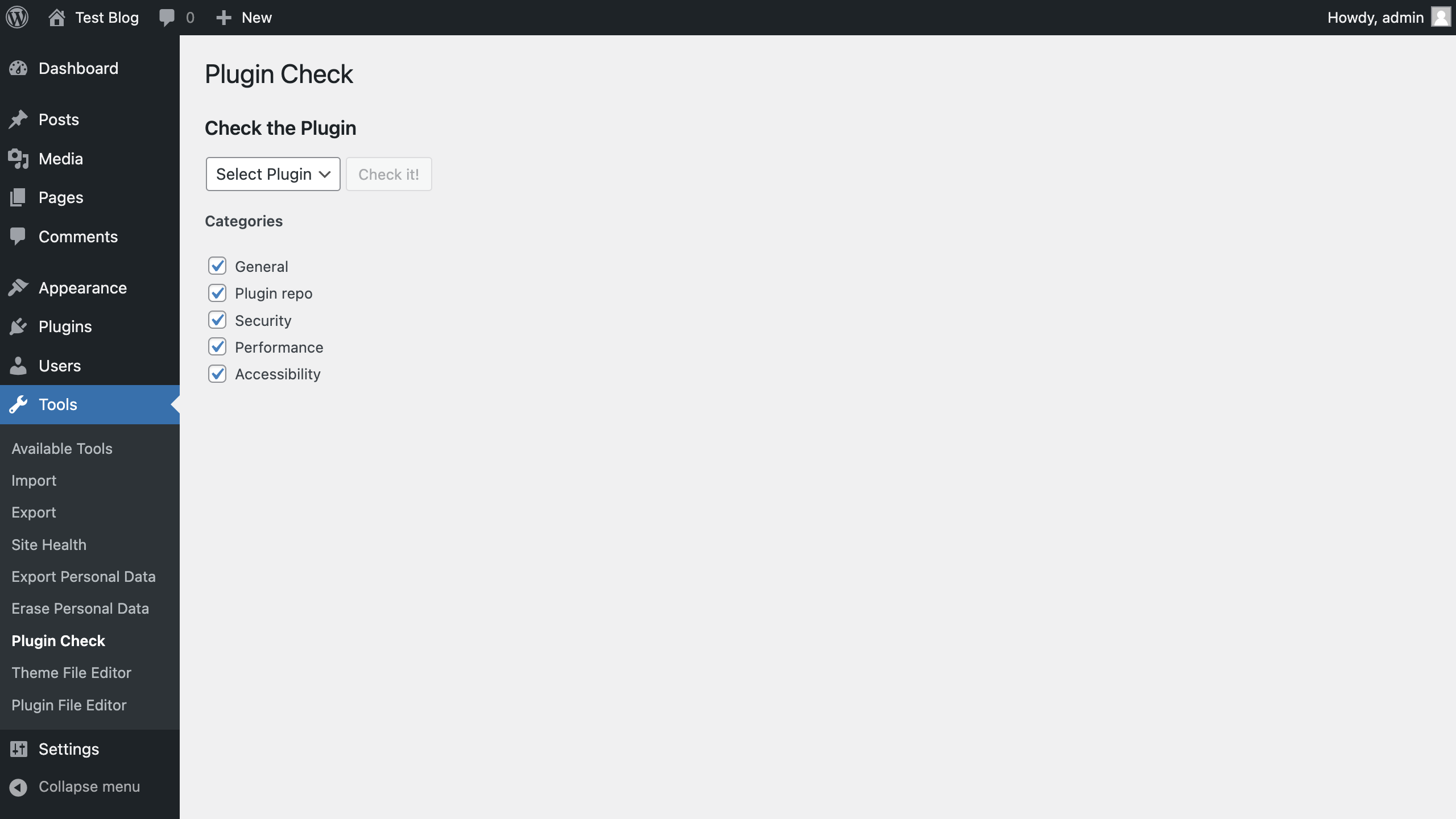 plugin-check screenshot 1