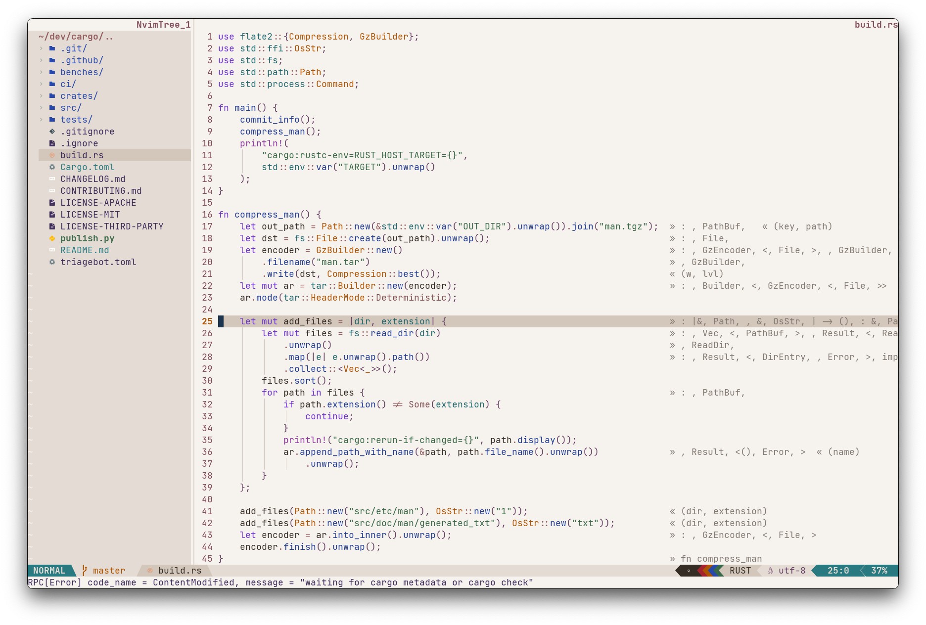 nightfox.nvim screenshot 2