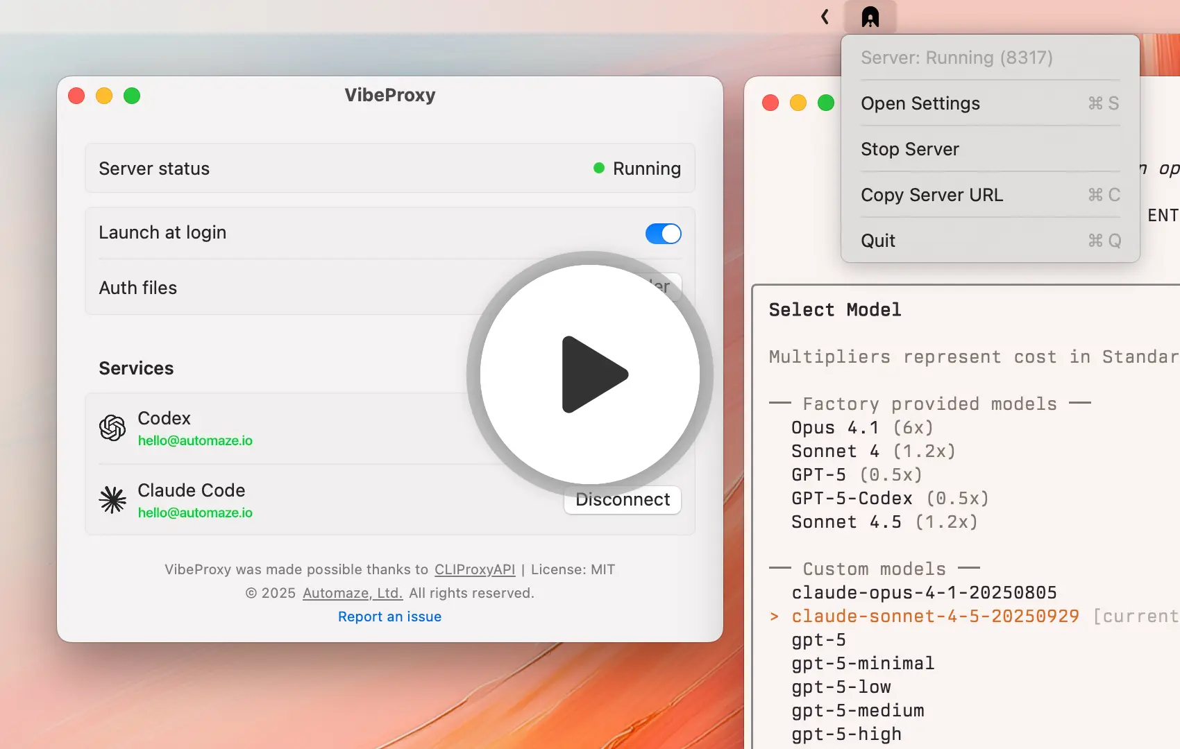 vibeproxy screenshot 1