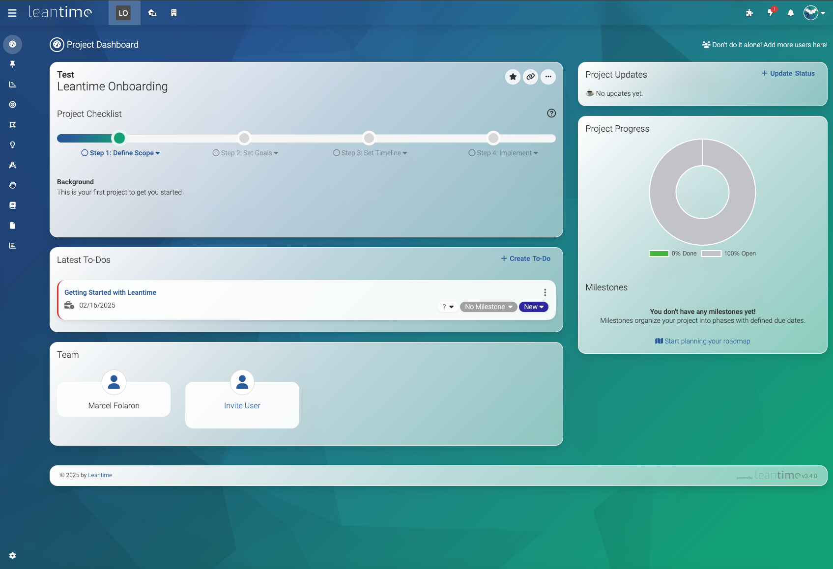 leantime screenshot 3