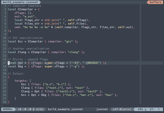 vim-jsonnet screenshot 1