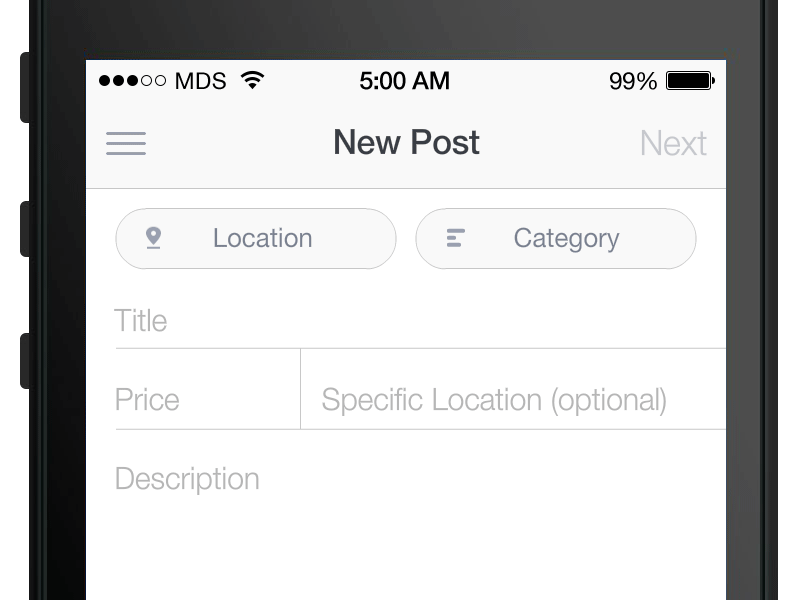 JVFloatLabeledTextField screenshot 1