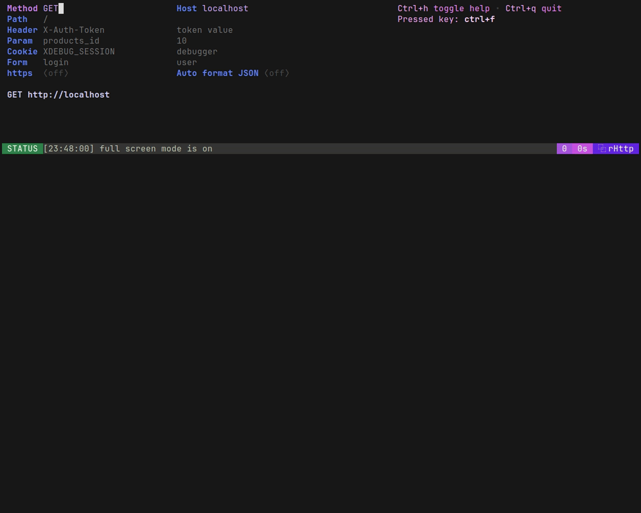 rHttp screenshot 1