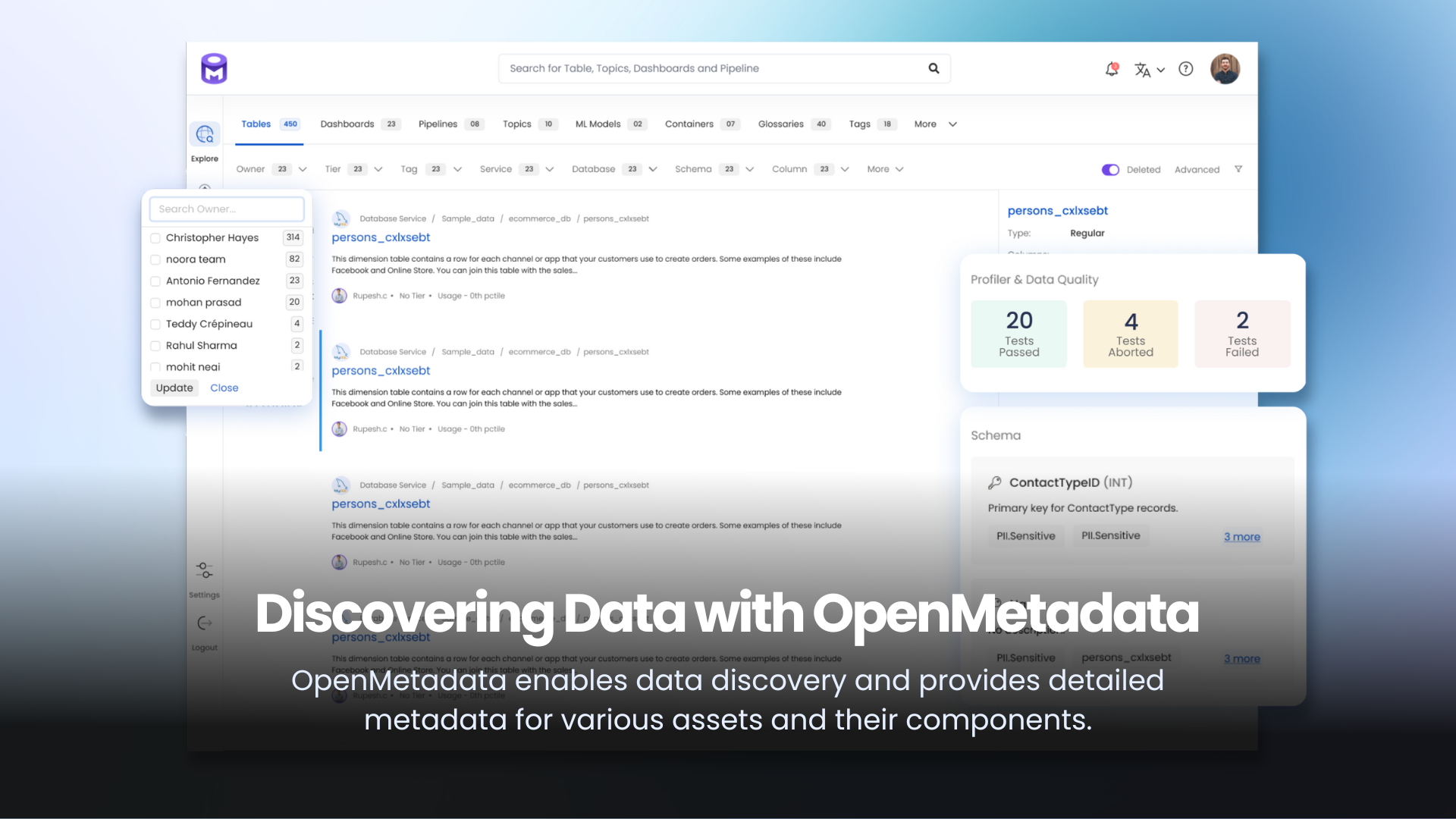 OpenMetadata screenshot 3
