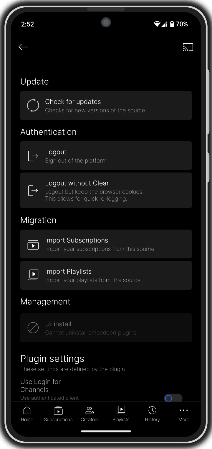 grayjay-android screenshot 5
