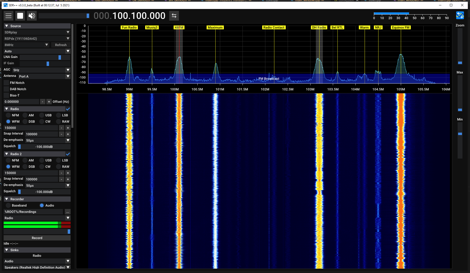 SDRPlusPlus screenshot 1