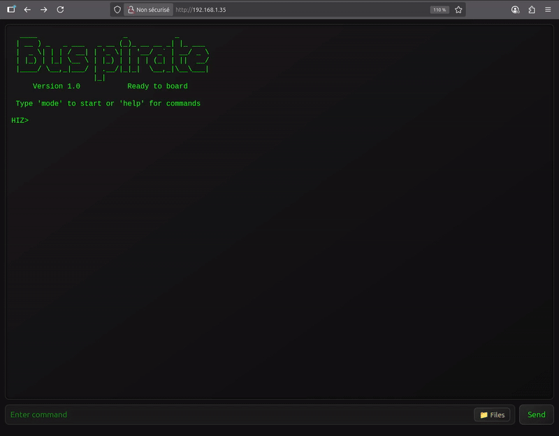 ESP32-Bus-Pirate screenshot 1