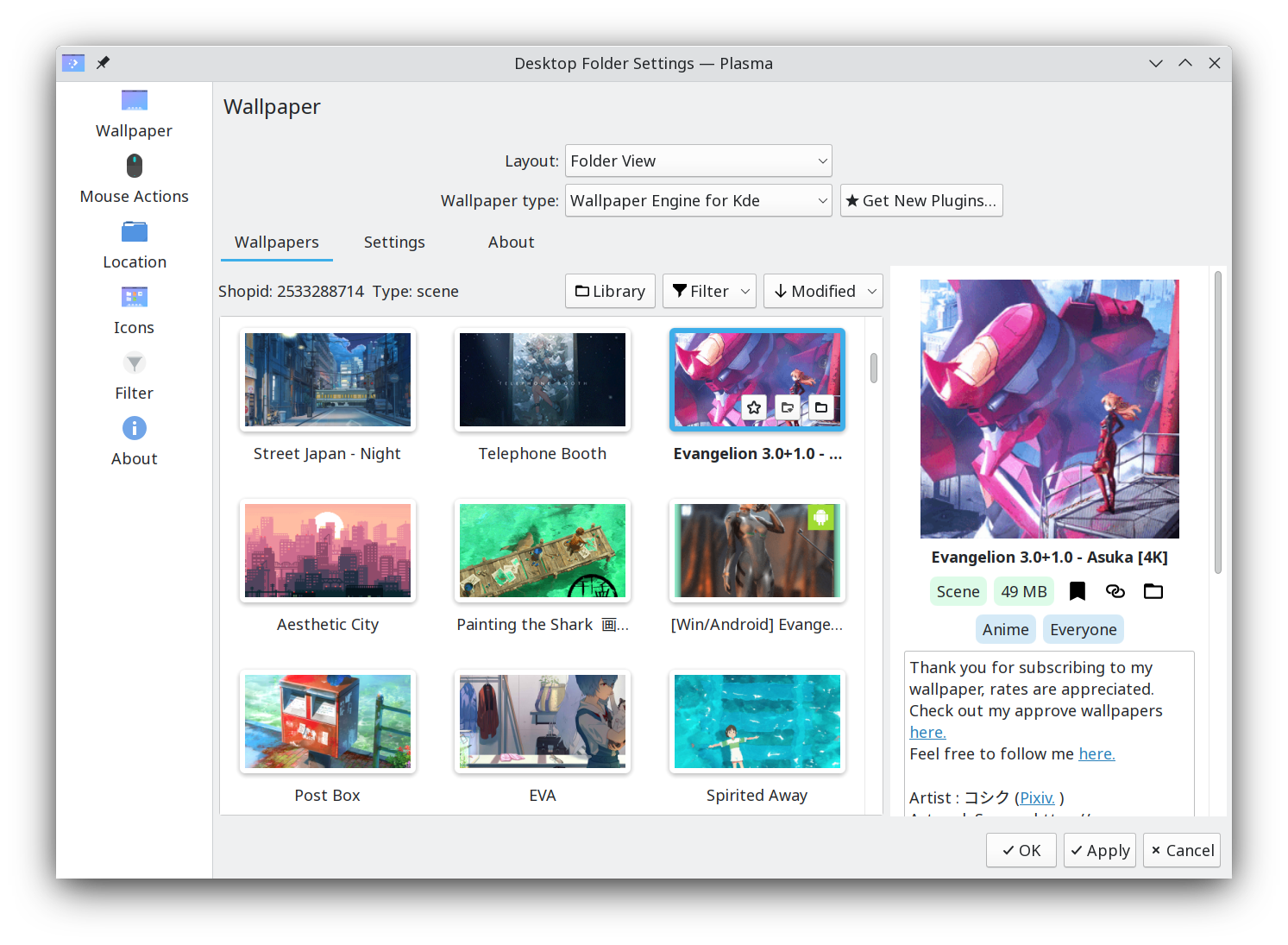 wallpaper-engine-kde-plugin screenshot 1