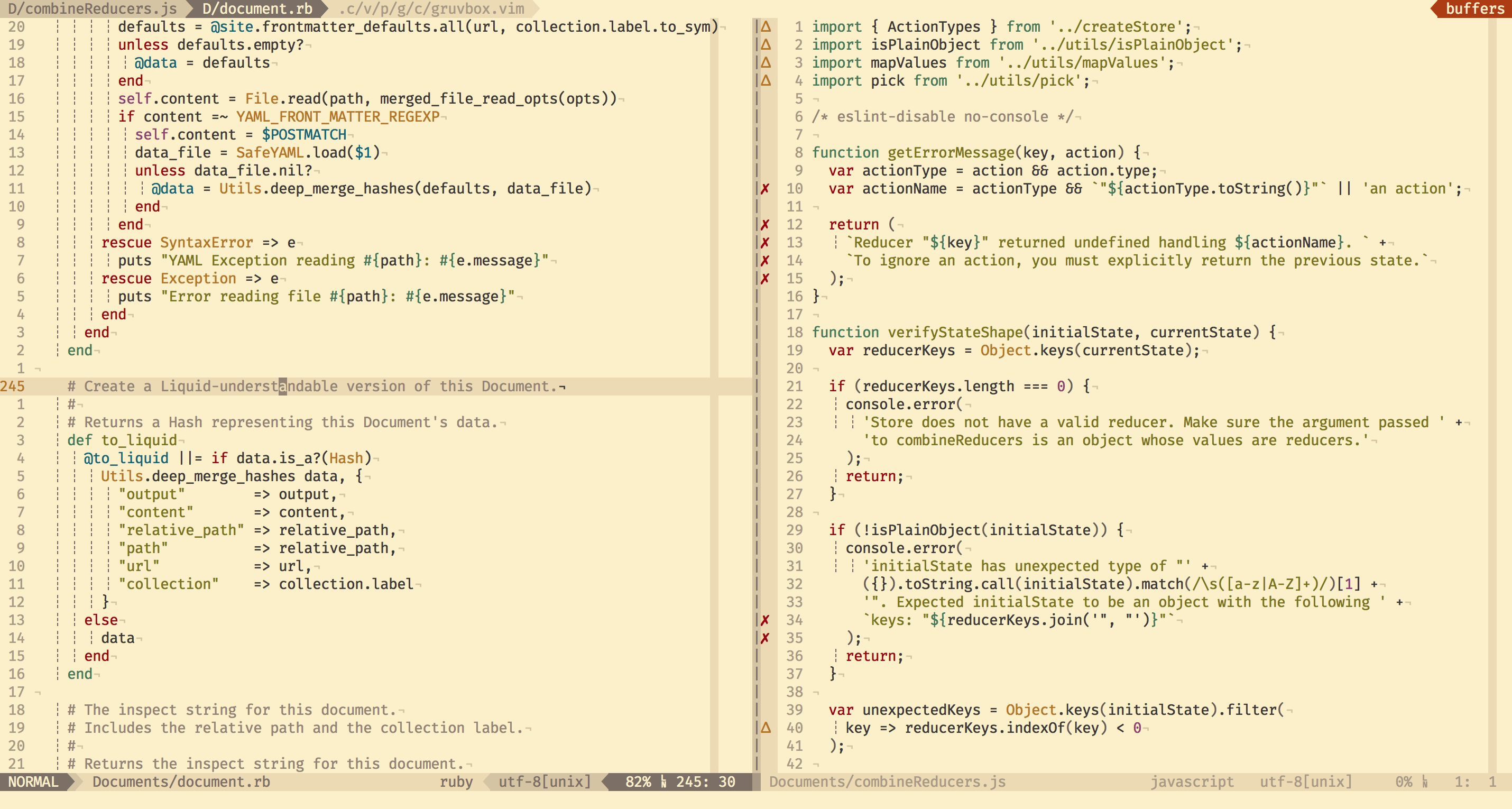 gruvbox screenshot 2
