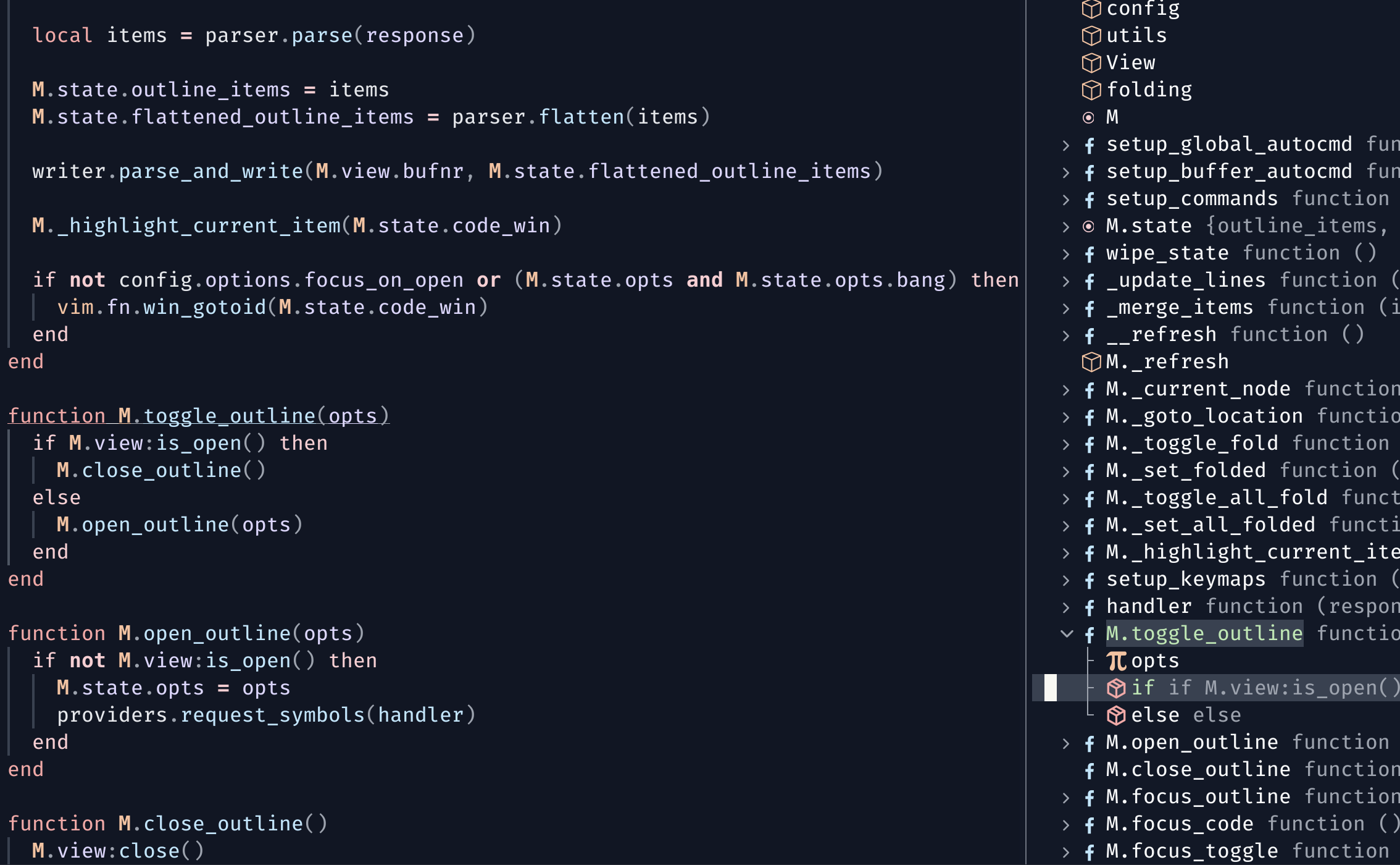 outline.nvim screenshot 1