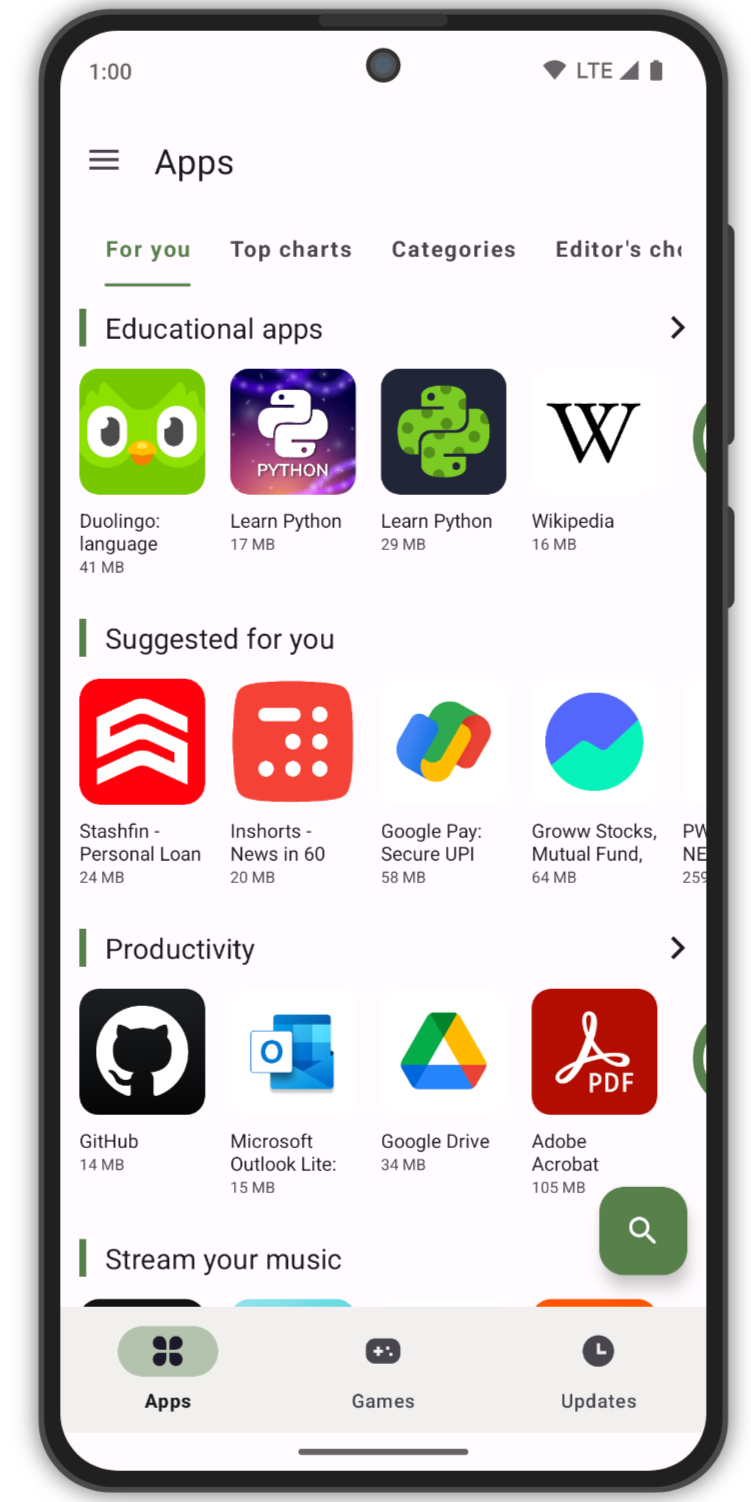 AuroraStore screenshot 2