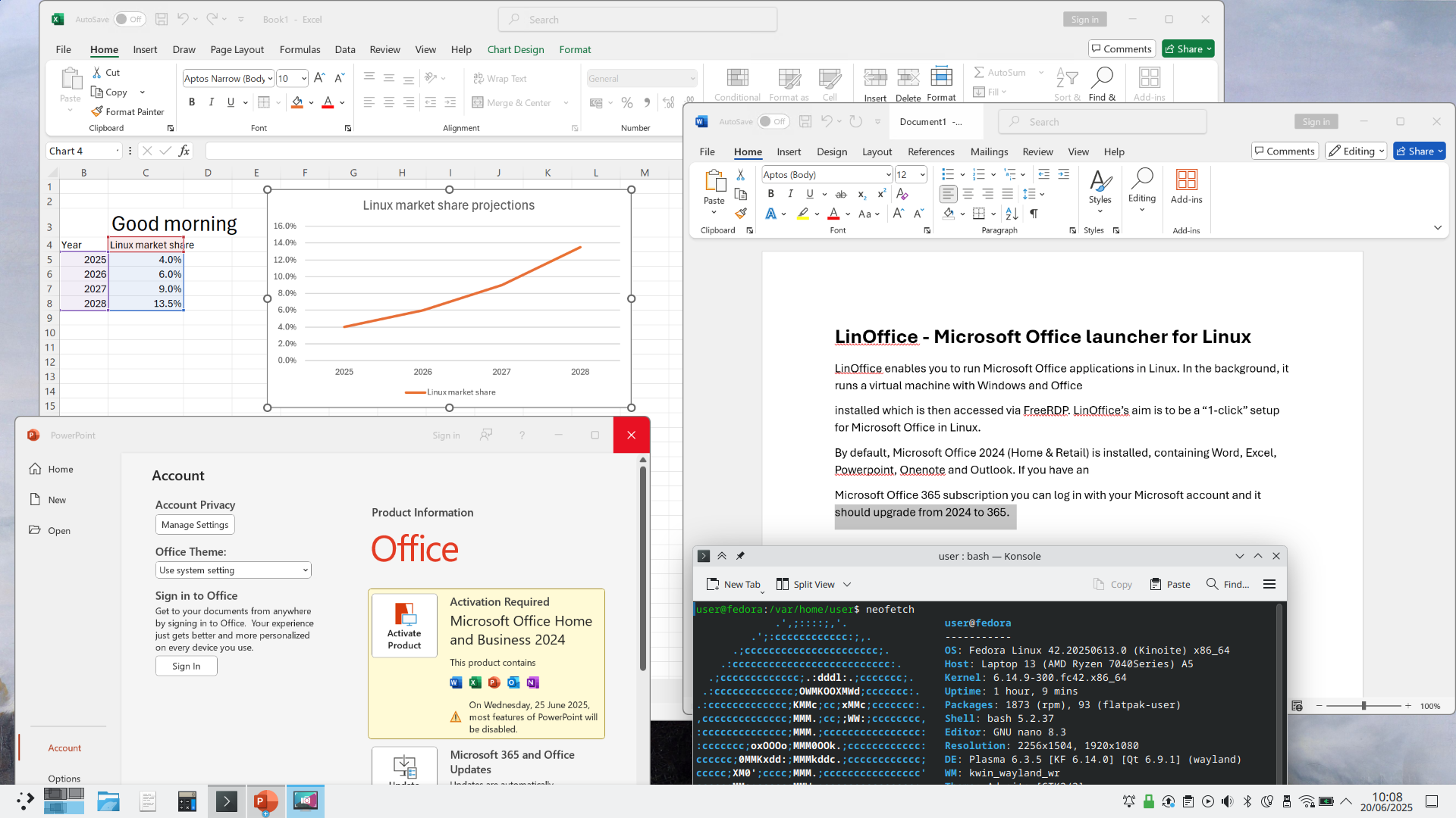 linoffice screenshot 1