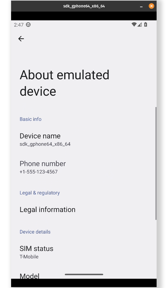 docker-android screenshot 2