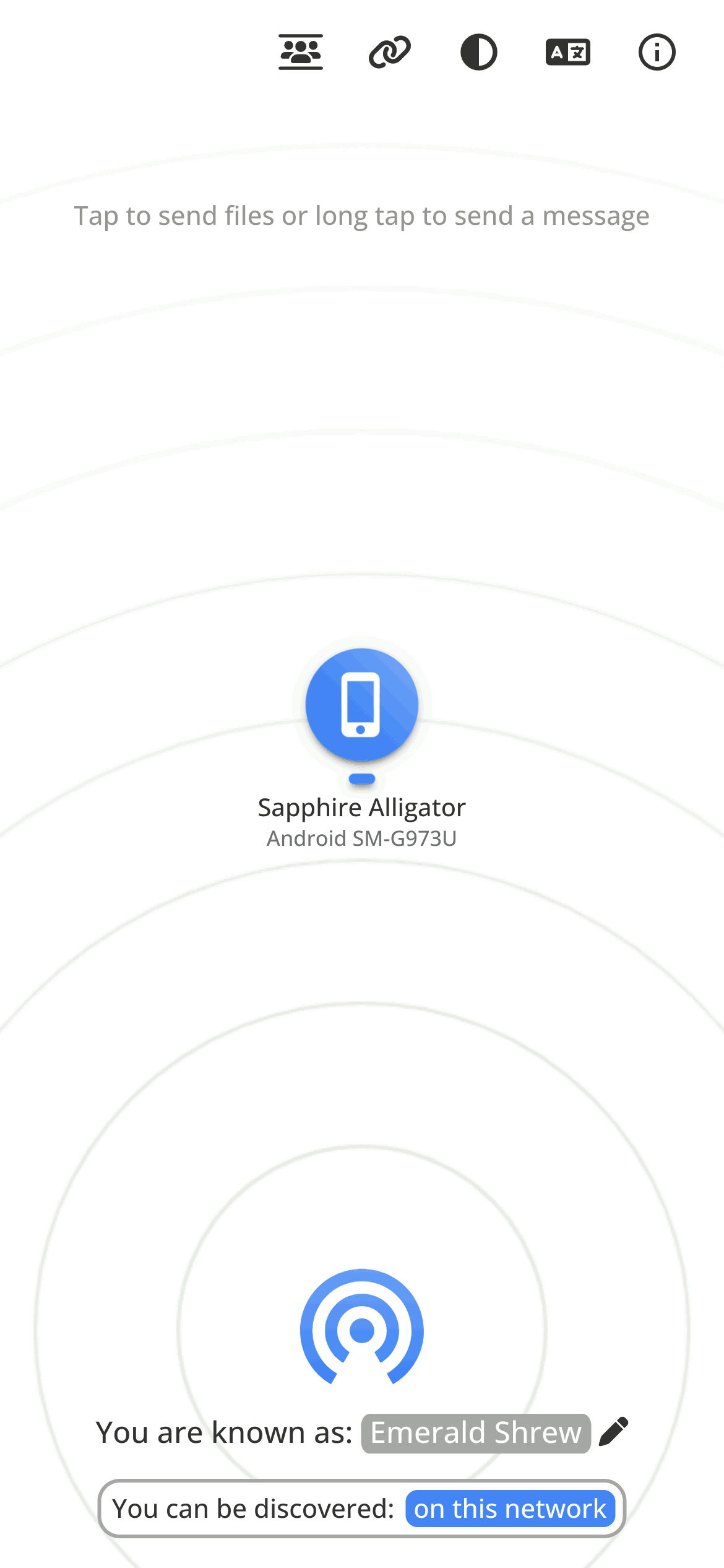 PairDrop screenshot 2