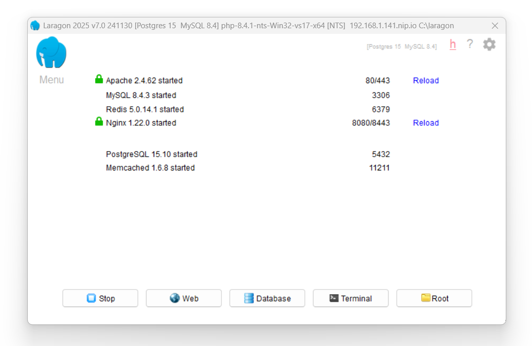 laragon screenshot 1