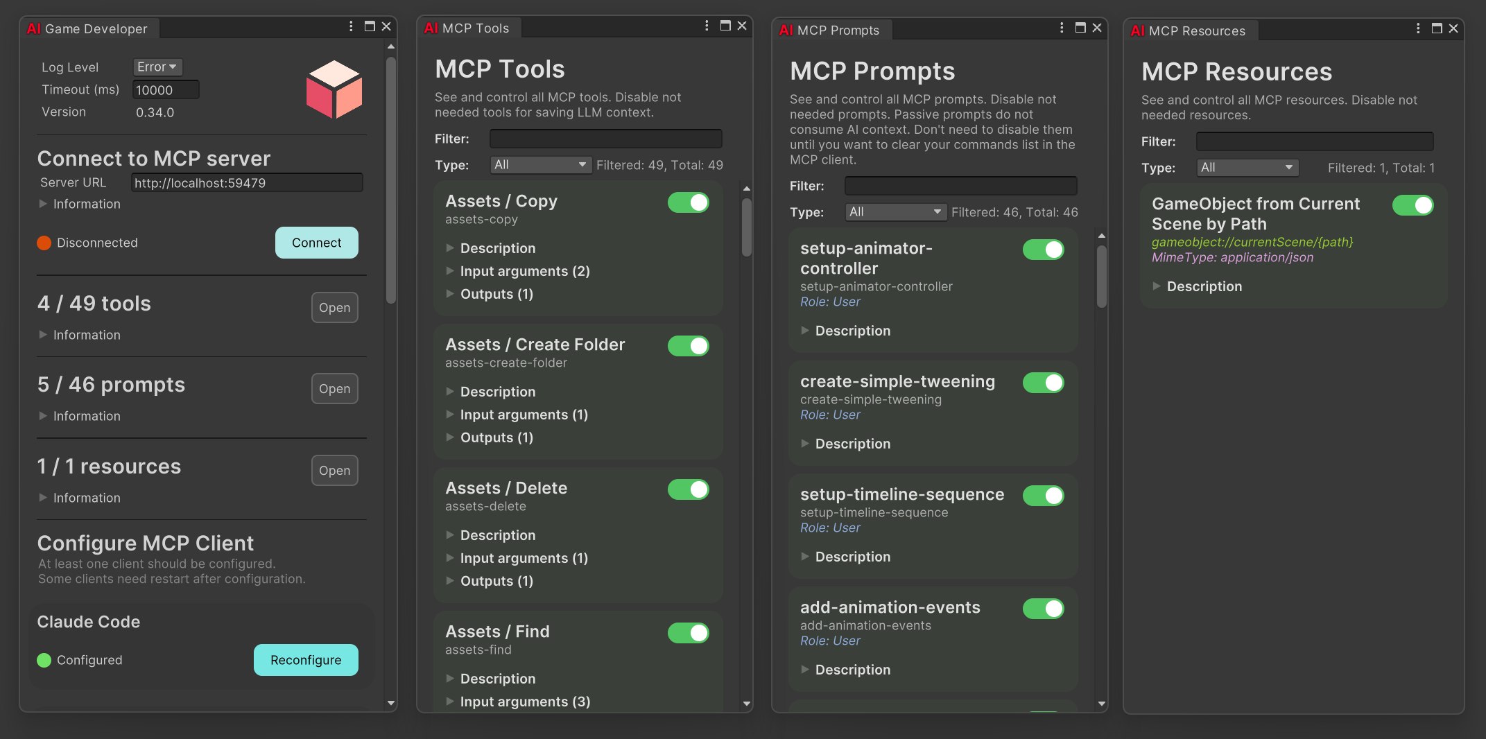 Unity-MCP screenshot 2