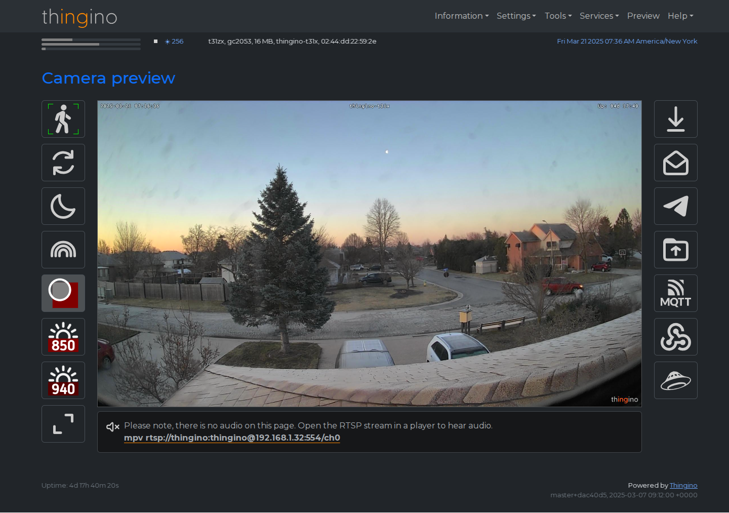 thingino-firmware screenshot 1