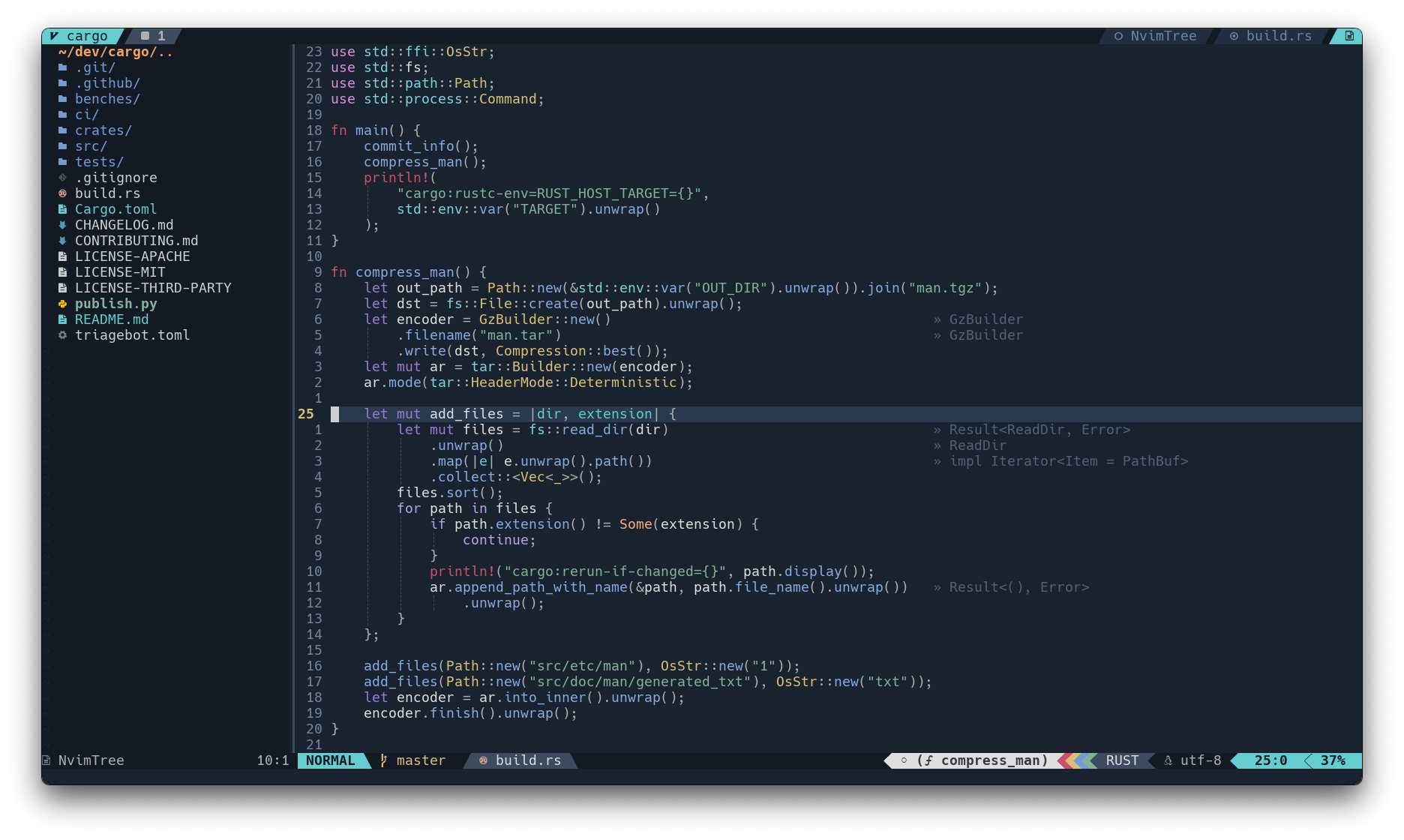 nightfox.nvim screenshot 1