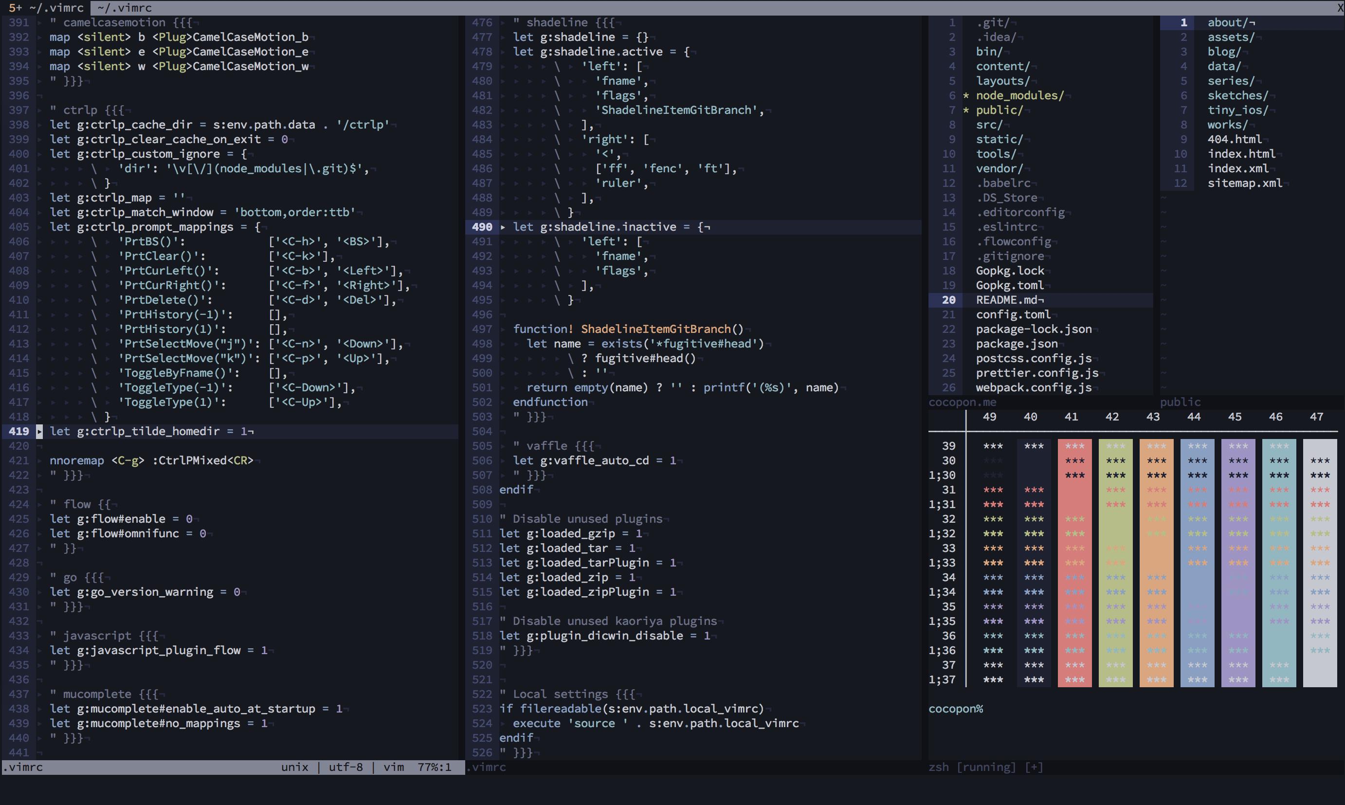 iceberg.vim screenshot 2