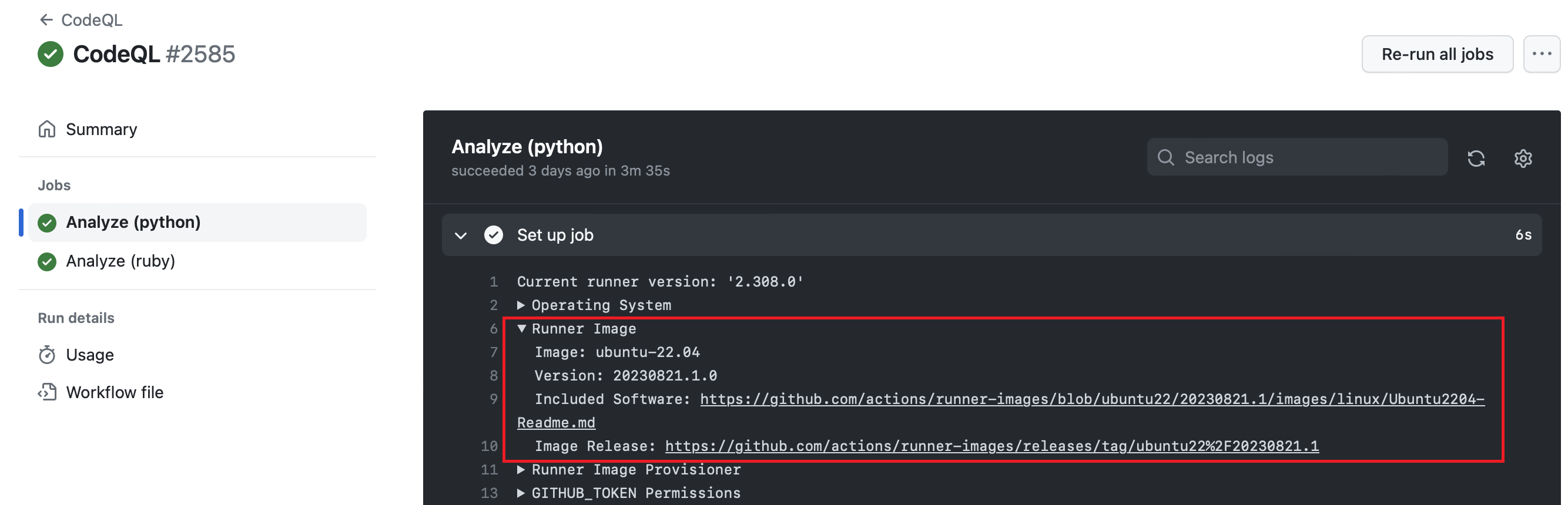 runner-images screenshot 1