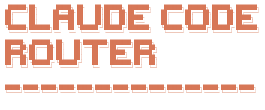 claude-code-router screenshot 1