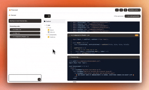 open-lovable screenshot 1