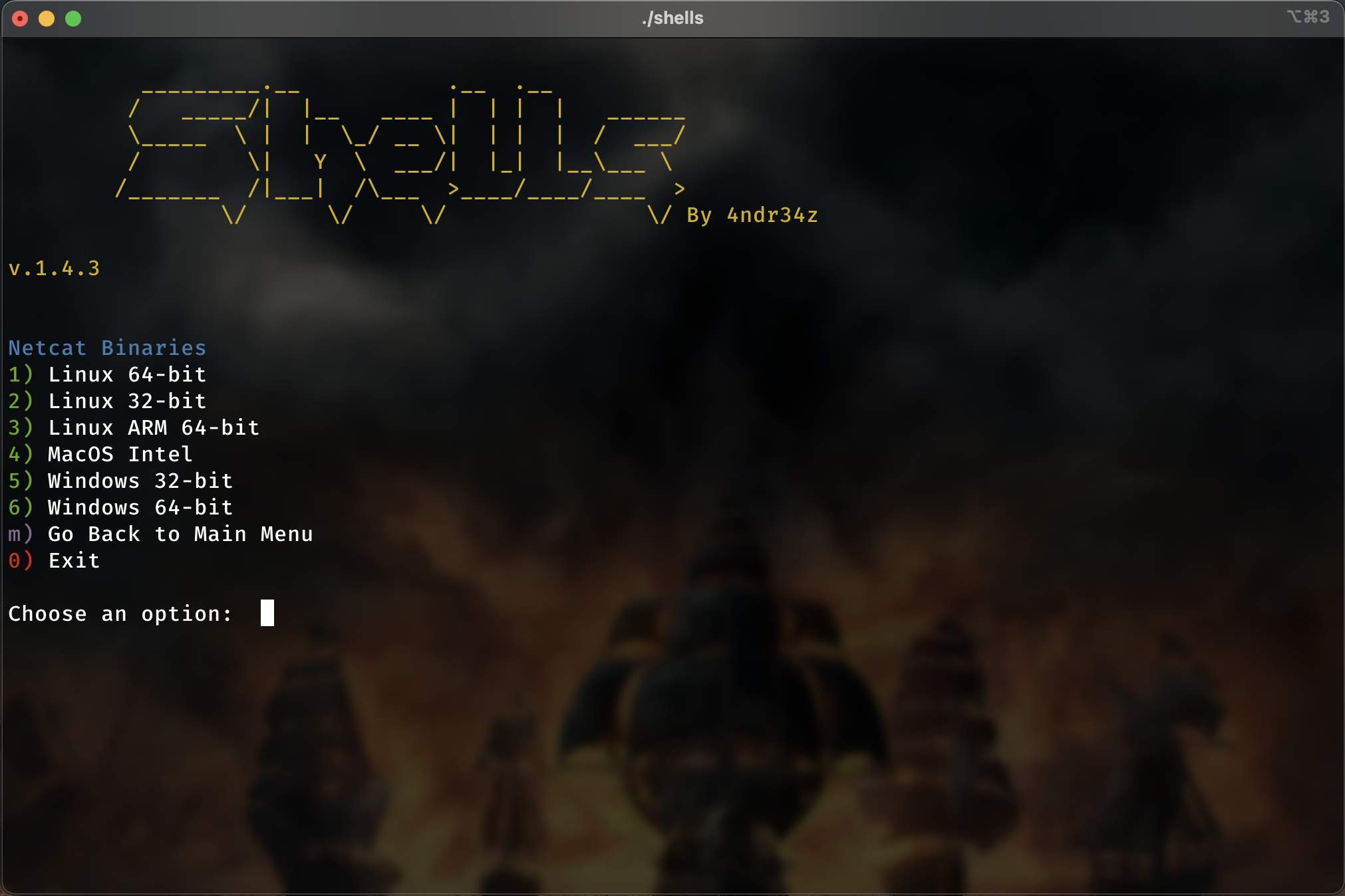 shells screenshot 2
