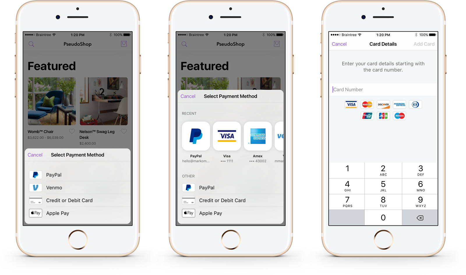 braintree-ios-drop-in screenshot 1
