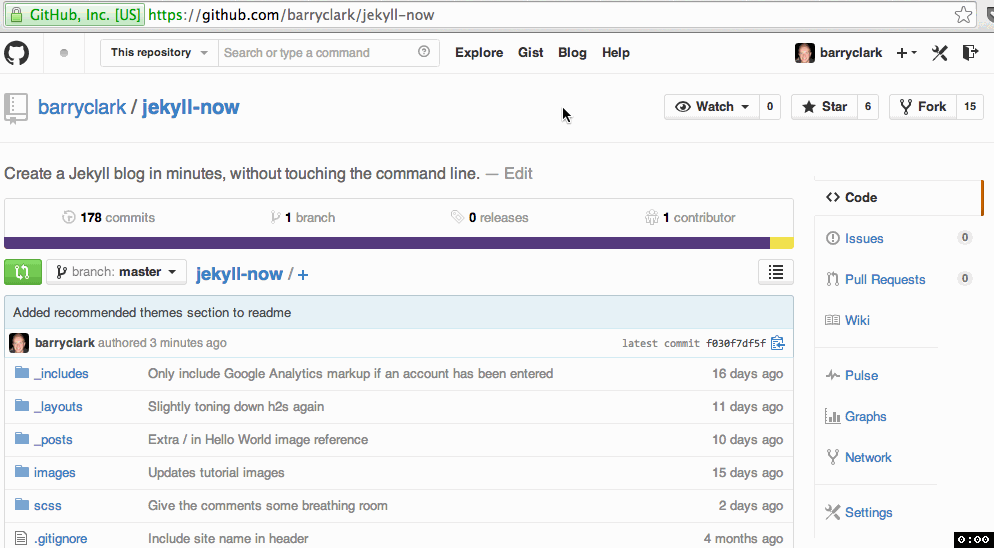 jekyll-now screenshot 2
