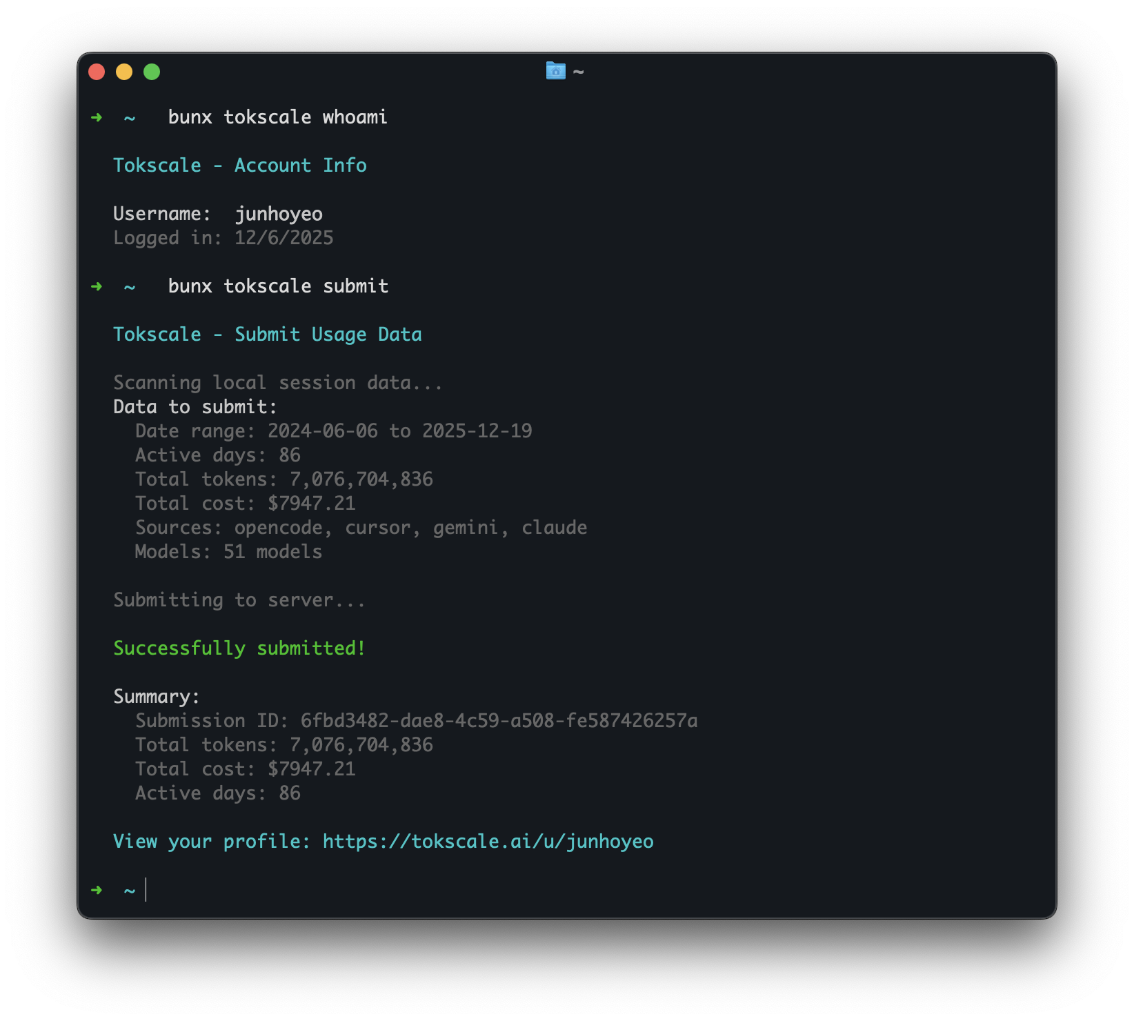 tokscale screenshot 2