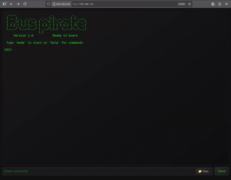 ESP32-Bus-Pirate screenshot 2