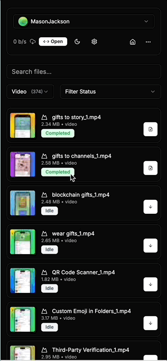 telegram-files screenshot 2
