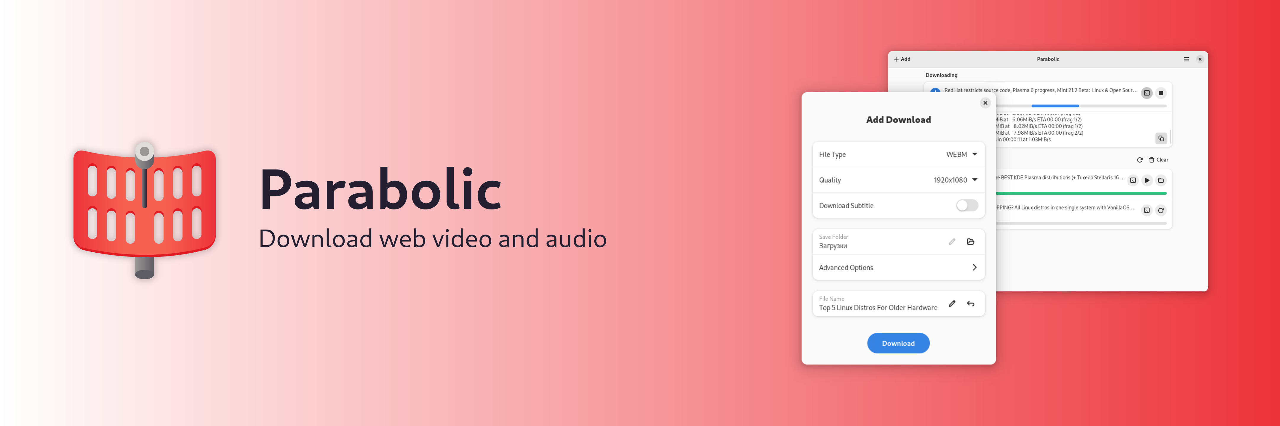 Parabolic screenshot 1