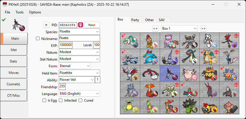 PKHeX screenshot 1