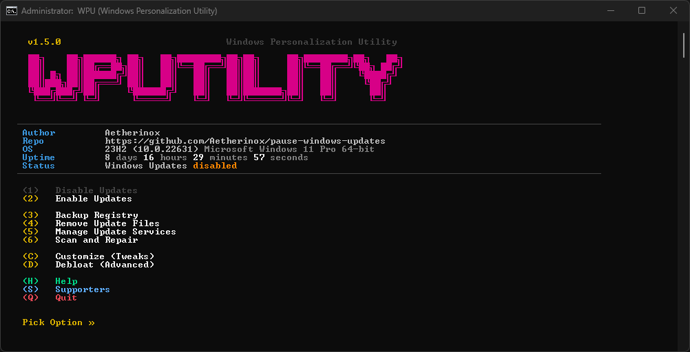pause-windows-updates screenshot 1